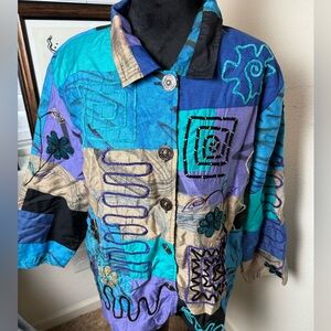 Casual Living Jacket‎ with Embroidery